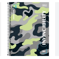 Caderno Espiral Capa Dura Universitário Hide 12 Matérias 192 Folhas - Tilibra Caderno Espiral Capa Dura Universitário Hi