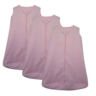 Kit 3 Saco de Dormir Bebê Rosa Enxoval Pijama 100% Algodão Premium