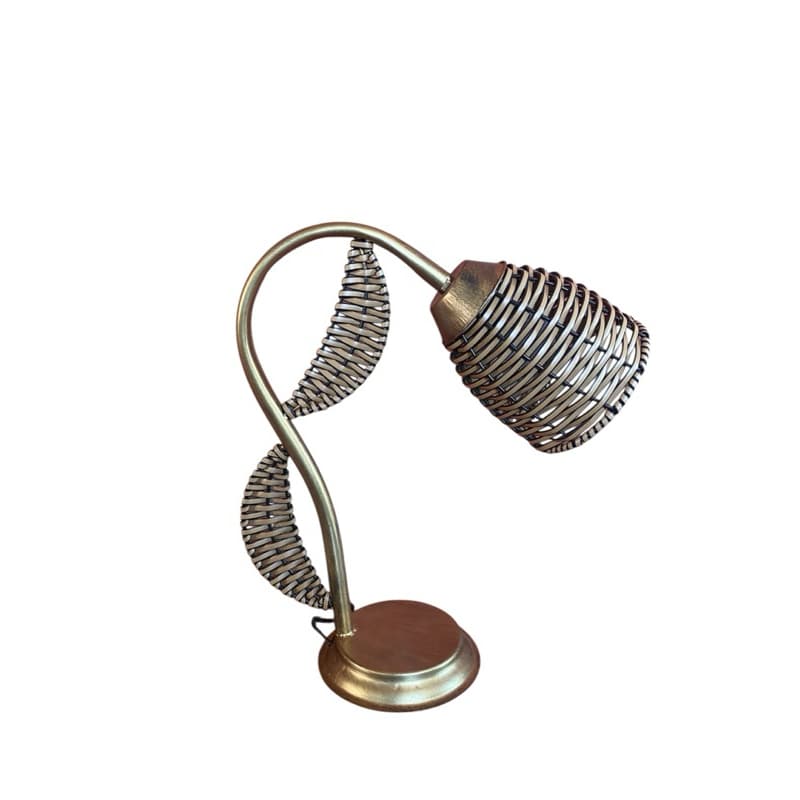 Luminária de junco, luminária de mesa, luminária decorativa