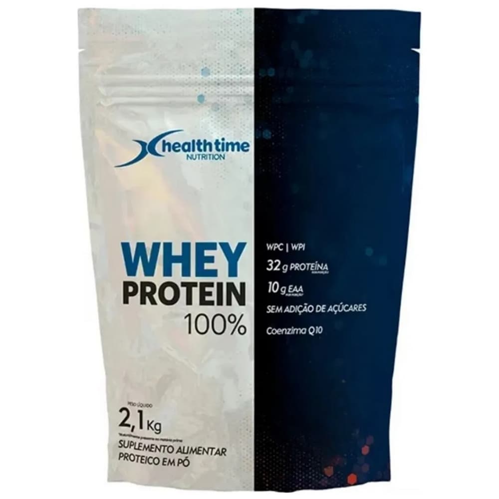 Whey Protein 100% Isolado 2,1kg Hardcore Series HealthTime ZERO Açúcar 32g Proteína 5g Glutamina 6g Bcaa por Dose