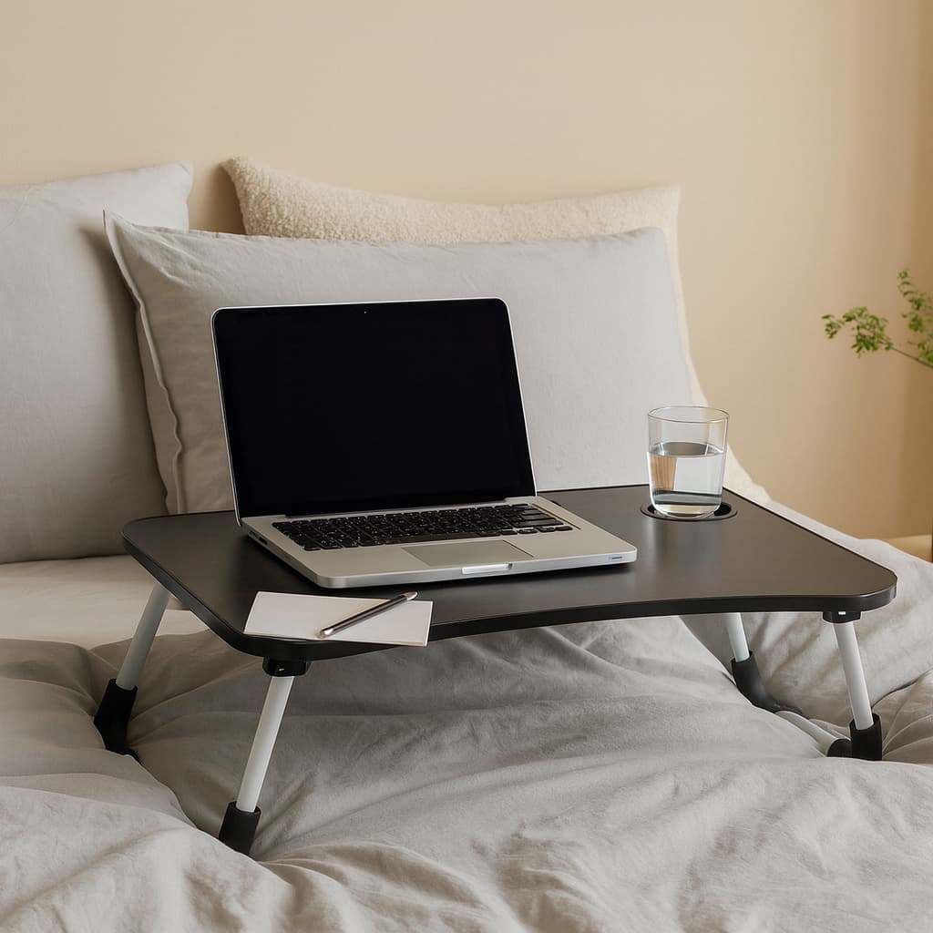 Mesa Notebook Portátil Dobrável Porta Tablet Cama Sofá Home Office Refeição Multiuso - Escolha a sua