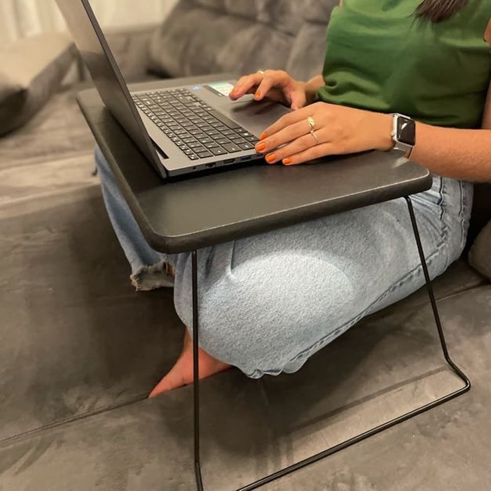 Mesa para Notebook Mesinha para Computador Portátil Cama para estudos com Gaveta Dobravel