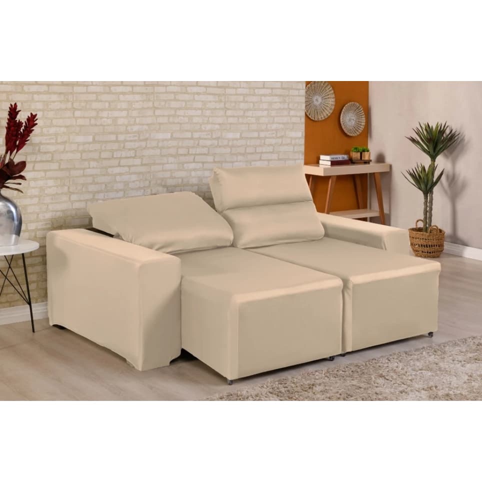 CAPA DE SOFÁ RETRÁTIL 2 LUGARES + 2 ALMOFADAS ESTAMPADAS | CONFORTO, ESTILO E PROTEÇÃO EM UM SÓ PRODUTO