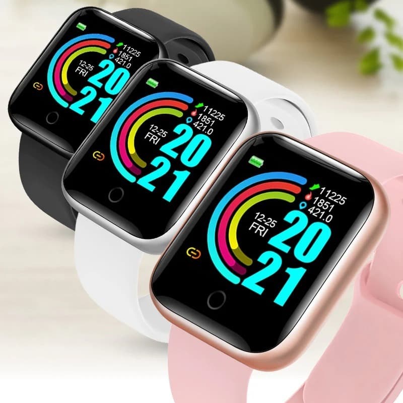 Relógio Smartwatch D20 Y68 Inteligente Bluetooth Com Foto Na Tela Monitor Esportivo Android iOS