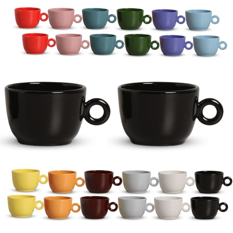 Kit 2 Caneca Consumês Jumbo 470mL Sopas Caldos Cerâmica 12 Cores