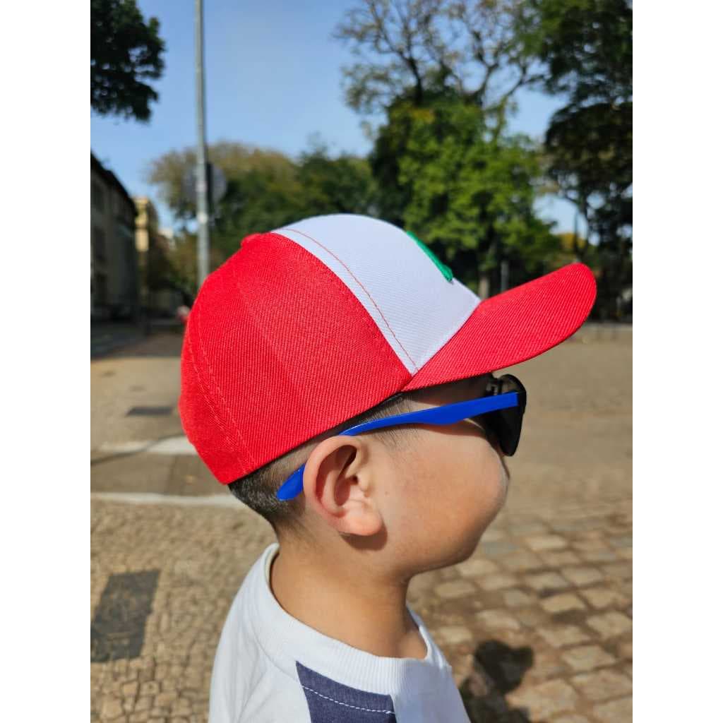 Boné Infantil do Ash Pokemon 3 a 7 anos Bordado