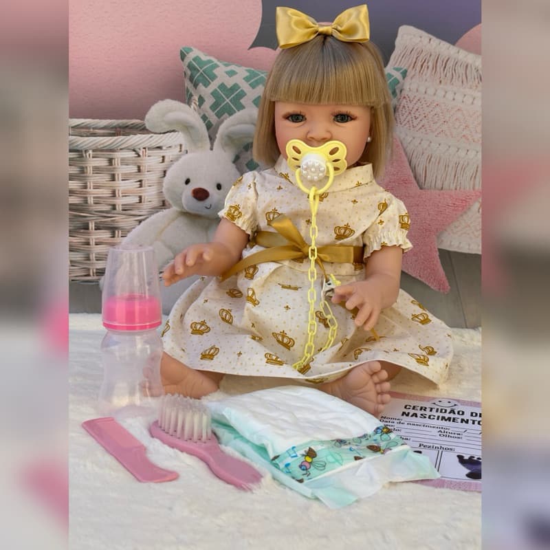 Bebê Reborn Boneca ideal para piscina praia e férias com as crianças