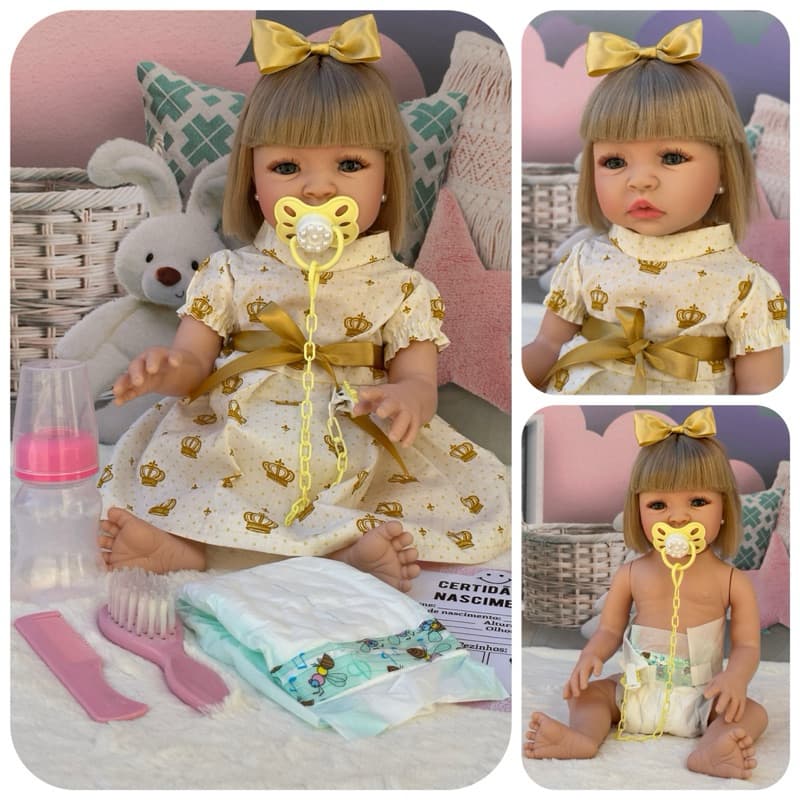Bebê Reborn Boneca corpo articulado na promoção