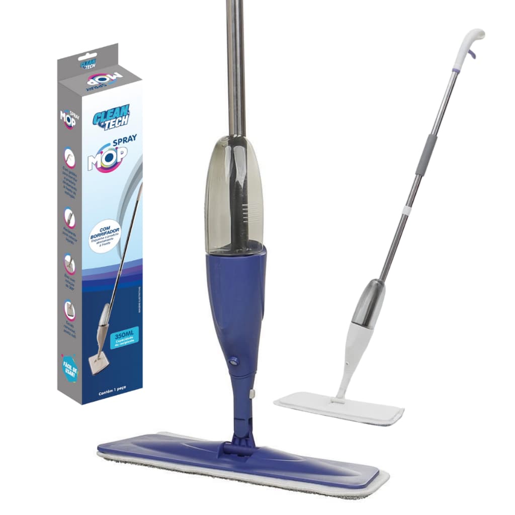 Mop Spray Rodo Magico Esfregao Giratorio Profissional Com Reservatorio