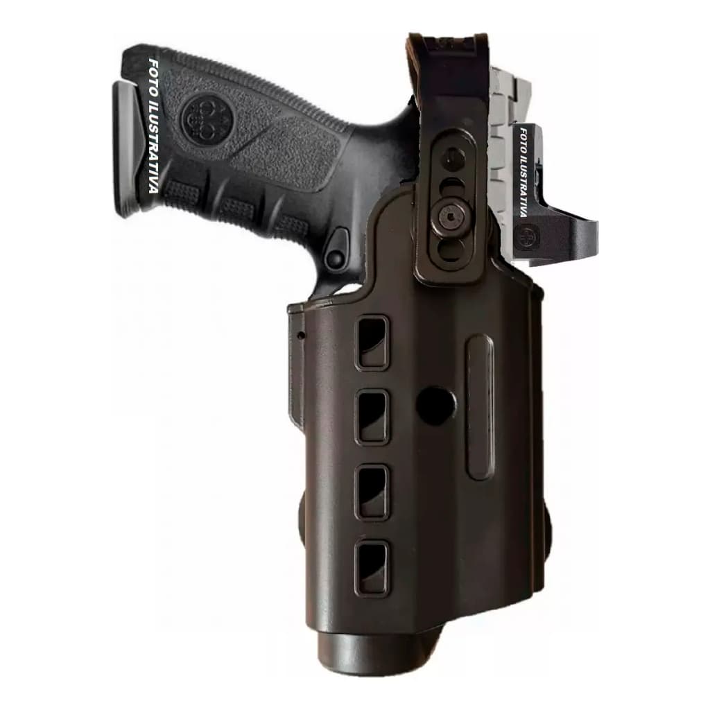 Coldre Externo Para armas com Lanterna Glock G17 22 31 Gen345 Pmsp Sc181D