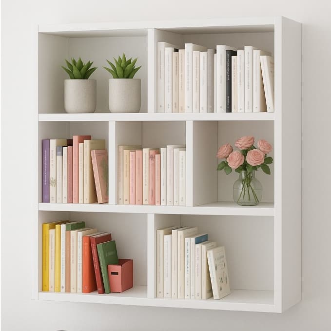 PRATELEIRA NICHO 80X60x17CM LIVREIRO ESTANTE MODERNA IDEAL PARA SALA ESCRITORIO QUARTO E AMBIENTES SOFISTICADOS