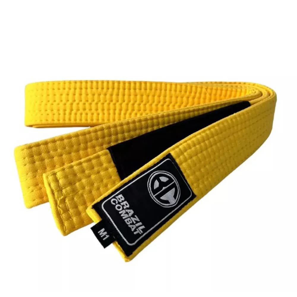 Faixa Amarela lisa Brazil Combat BJJ Jiu Jitsu