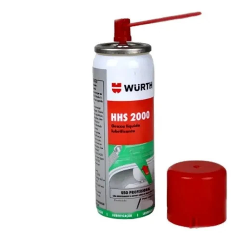 Graxa Líquida Automotiva HHS 2000 - Spray Lubrificante Wurth 200 ml - Uso Profissional