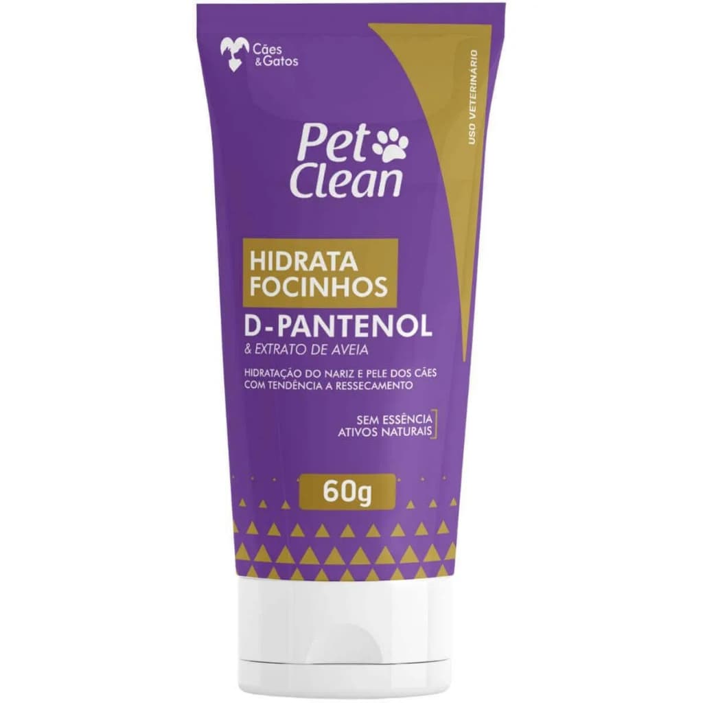 Creme Hidratante para Focinho Ressecado de Cachorro e Gato Pet Clean 60g