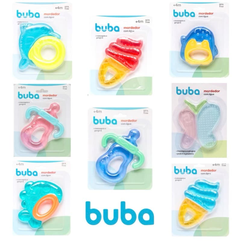 Mordedor para Bebê - Massageador Geladinho de Gengiva com Água da Buba