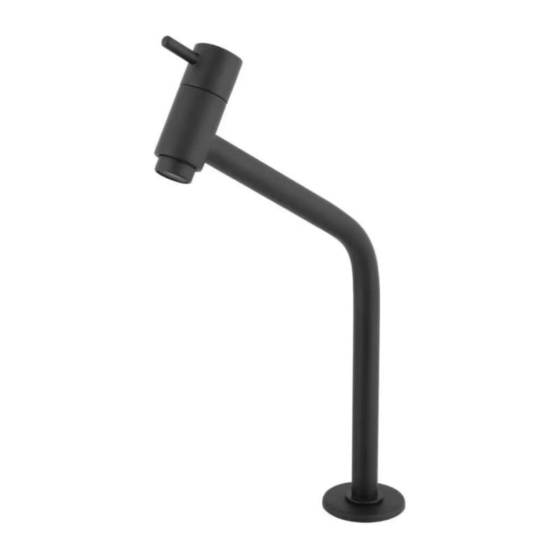 Torneira Link Redonda Preta de Metal – Bancada Lavatório Banheiro Luxo