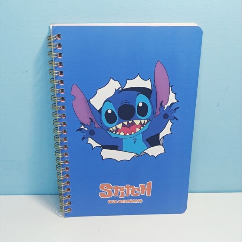 💙 Caderno Decorado Stitch – Capa Dura com Folhas Personalizadas 💙 4