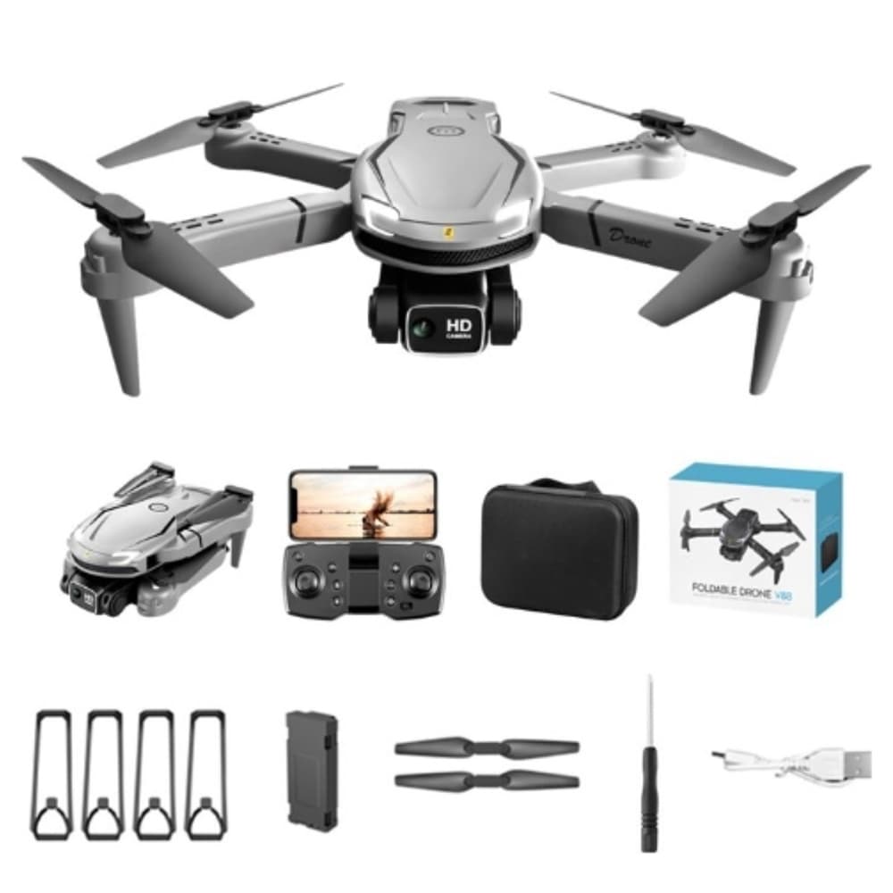 Drone V88 Profissional Dual Camera 4K Kit 1 Baterias Com Wifi e Controle Remoto