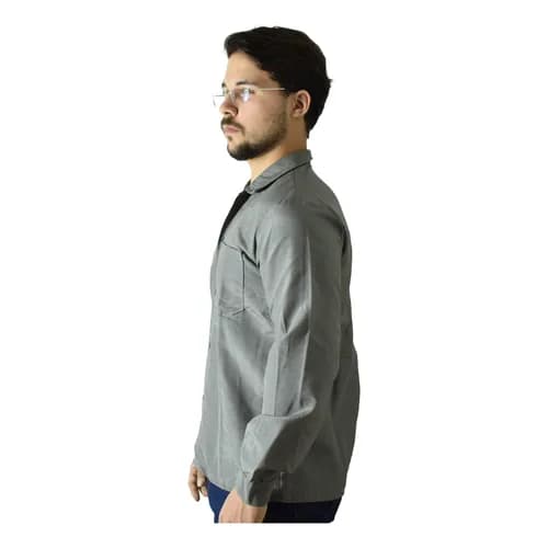 Camisa Masculina Tergal Confortável Trabalho Casual