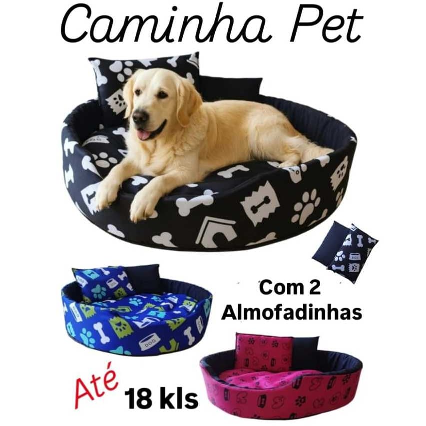 Caminha Pet Caminha Para Cachorro ou Gato + Travesseiros Boa Qualidade
