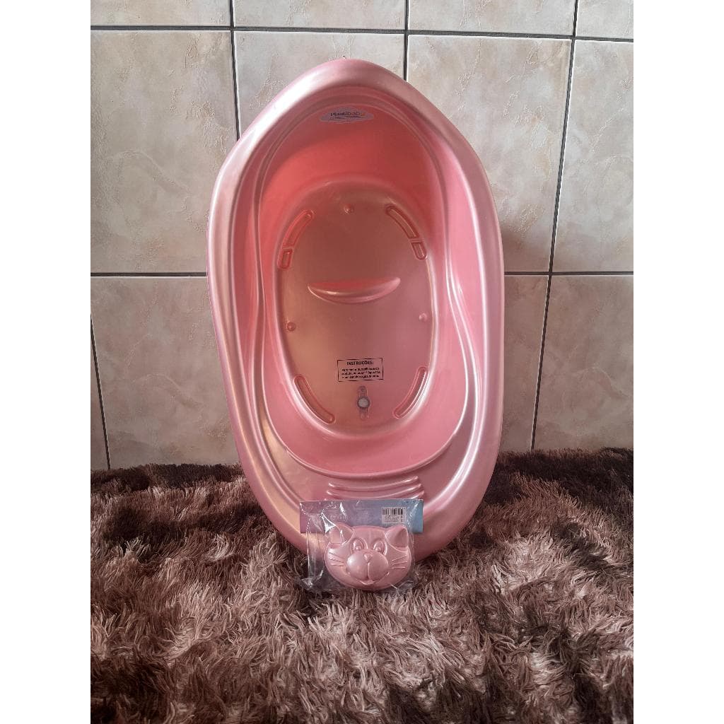 Banheira Plástico 22 Litros Bebê enxoval banho Banheira – Plástico Bebe Enxoval Rosa Ou Azul