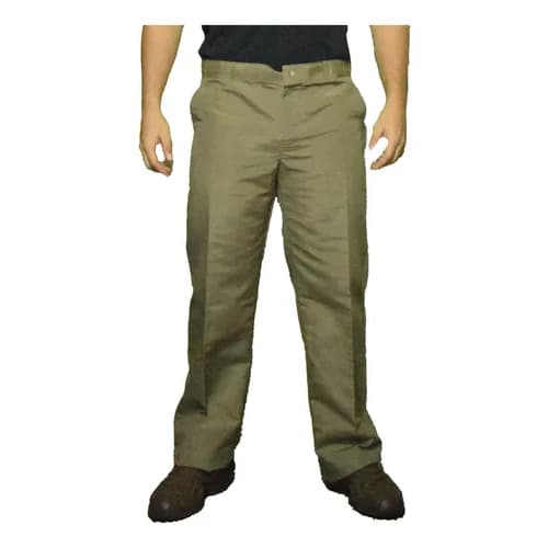 Calça Tergal Masc. Confortavel, Bege Duravel, Resistente