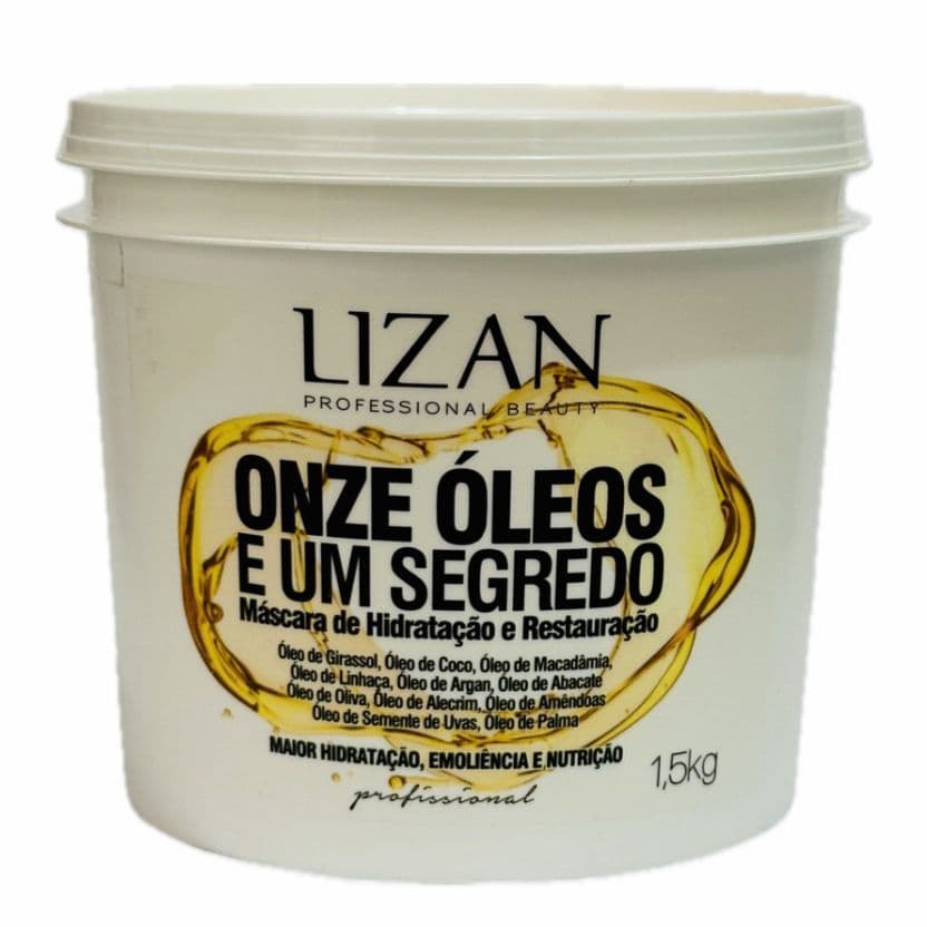 Lizan Máscara Hidratante e Restauradora Onze Óleos 1,5kg