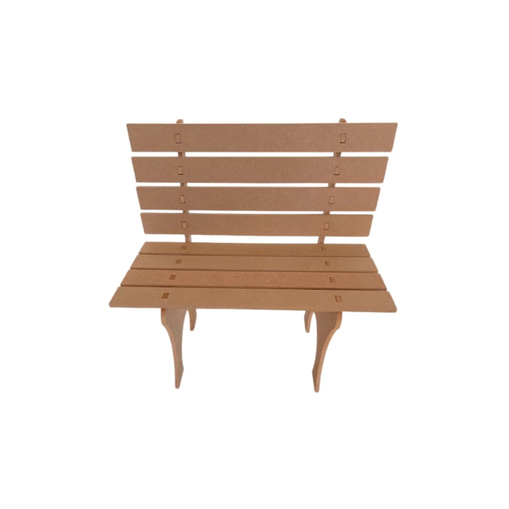 Banco Praça Mdf Cru 15mm Aguenta Até 40 Quilos! 50x28x50 Cm