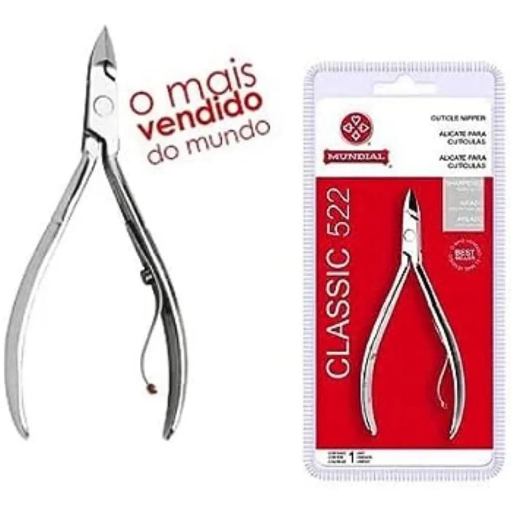 Alicate De Cutícula Mundial Linha Classic 522 Uso Profissional
