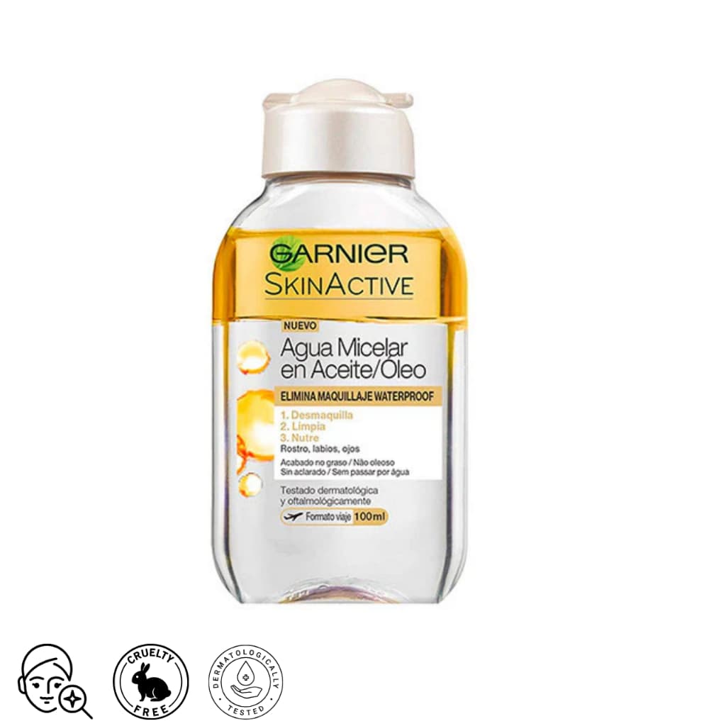Agua Micelar em oleo  para viagem 100ml Garnier