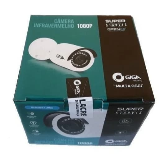 Câmera Bullet Giga GS0057 Super Starvis 1080p Branca IR 30M