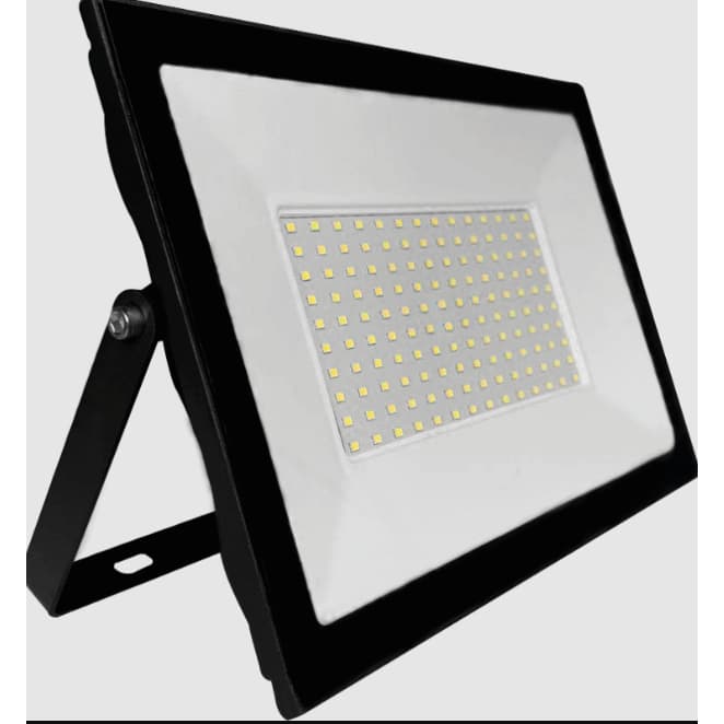 REFLETOR/ PROJETOR/HOLOFOTE LED 100W 6500K BRANCO FRIO BIVOLT PRETO OUROLUX