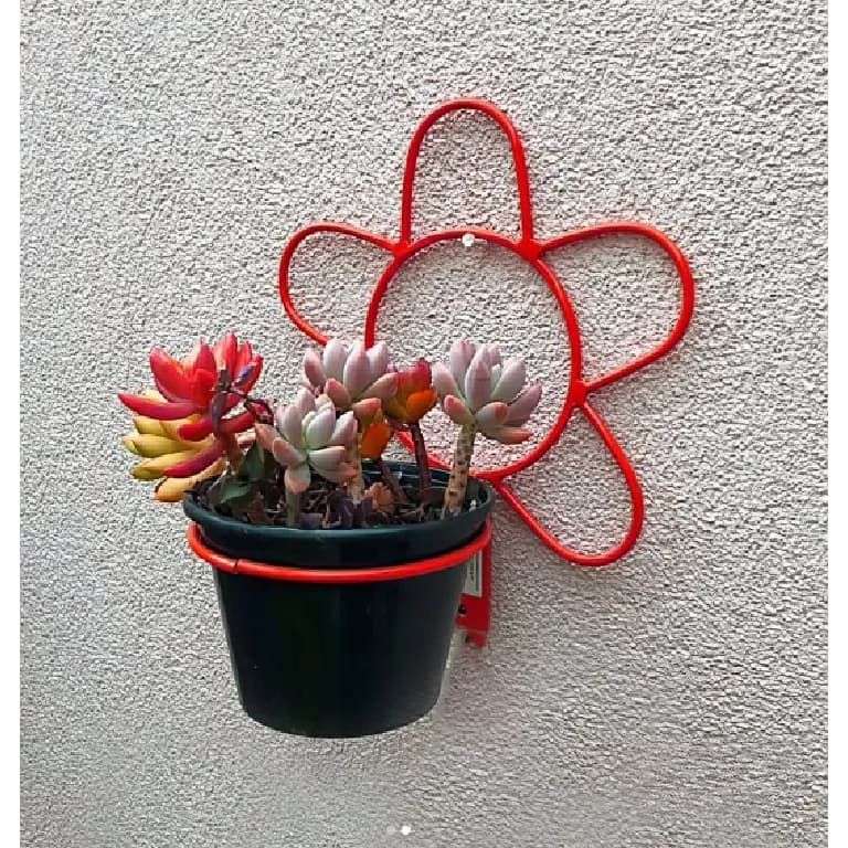 Suporte para vaso de Planta Flôr Decoração de Jardim Fixação em parede de Ferro arco 10 cm