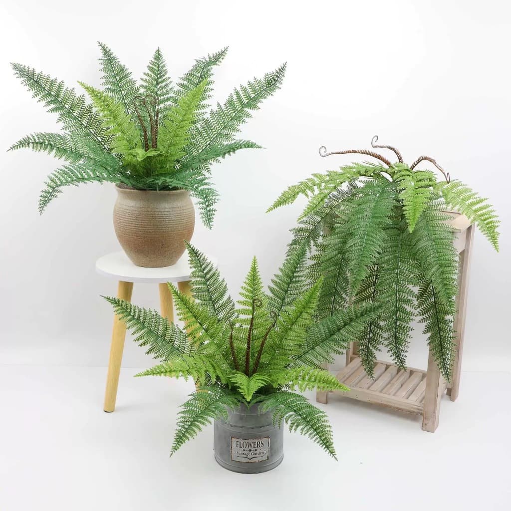 Buquê De Samambaia Folhagem Artificial Para Decoração De Casa