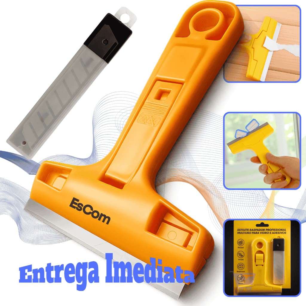 Estilete Raspador Vidros Cerâmica Adesivos Lâmina portátil melhor escolha 10CM Entrega Imediata