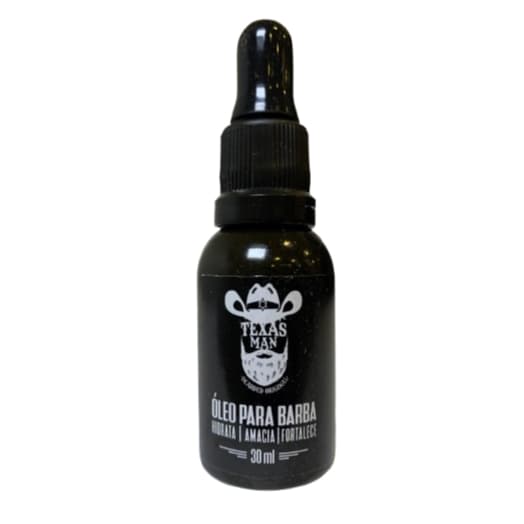 Óleo para Barba Masculino Texas Man 30ml - Hidratação, Maciez e Brilho Natural