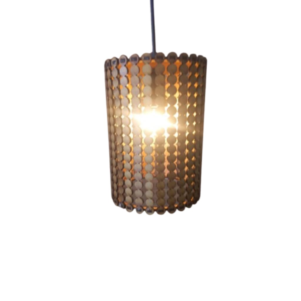 Pendente Luminária Lustre em MDF cru Natural Rustico  Para Sala Quarto Aréa Gourmet