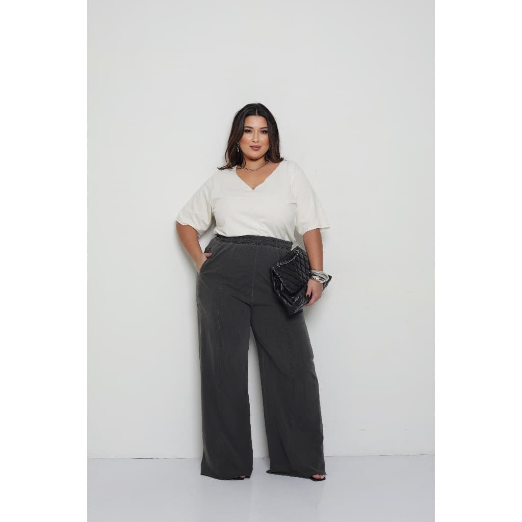 Calça Pantalona Plus Size