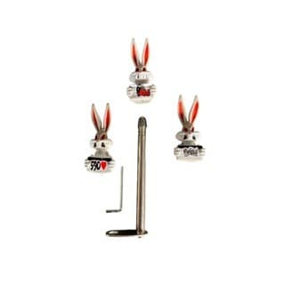 Antena Retrátil Corta Pipa Moto + Enfeite Coelho