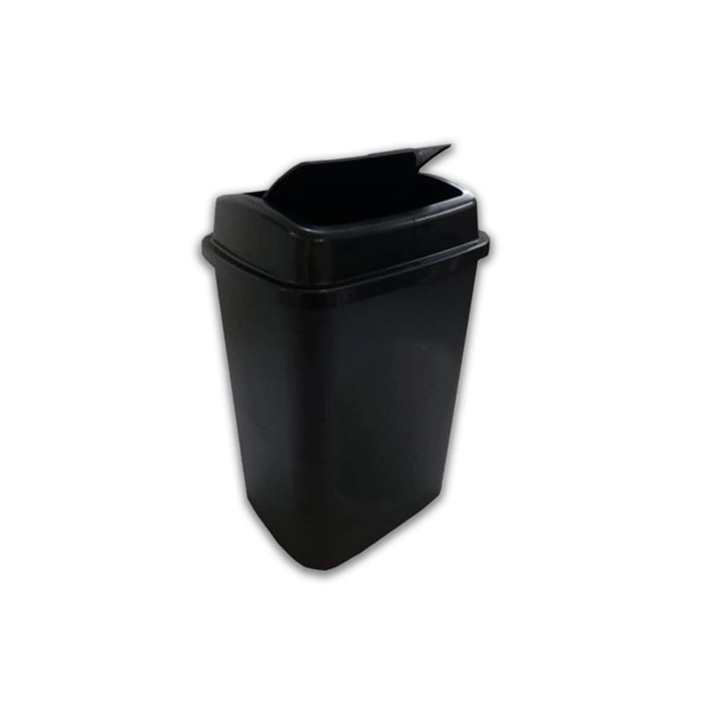 Lixeira 9 Litros Black Basculante Cozinha e Banheiro Quarto Promoção Novidade Preto