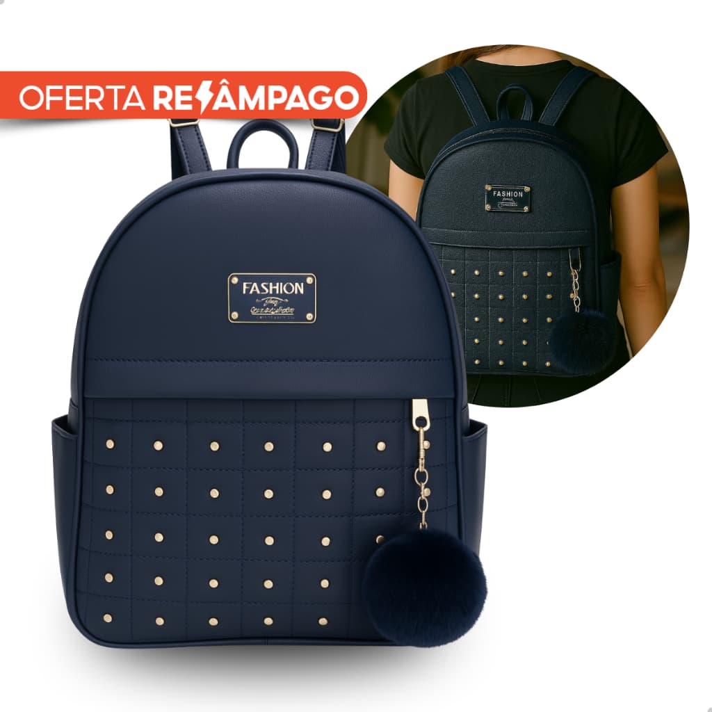 Mochila Feminina em Couro PU com Alças Reguláveis para o Dia a Dia Trabalho Faculdade Escolar Moda