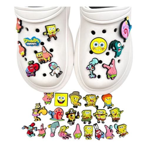 Kit Pins/Bottons Emborrachados Para Babuche - Coleção Bob Esponja