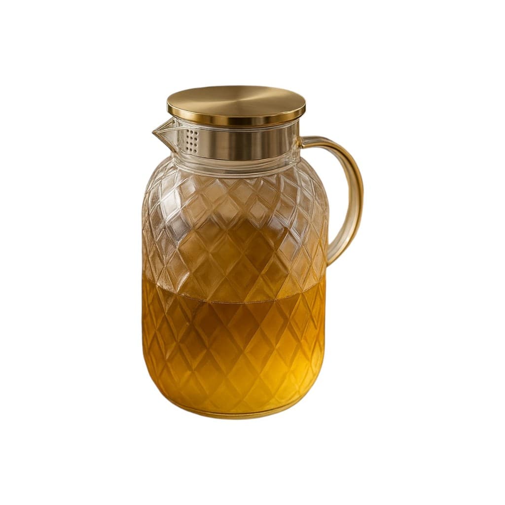 Jarra Vidro Borossilicato Tampa De Inox 1,8 Litros Aurora