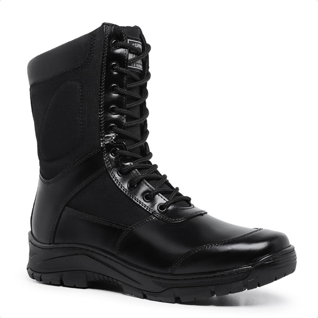 Coturno Masculino Bota Masculina em Couro com Ziper Marca Marotto