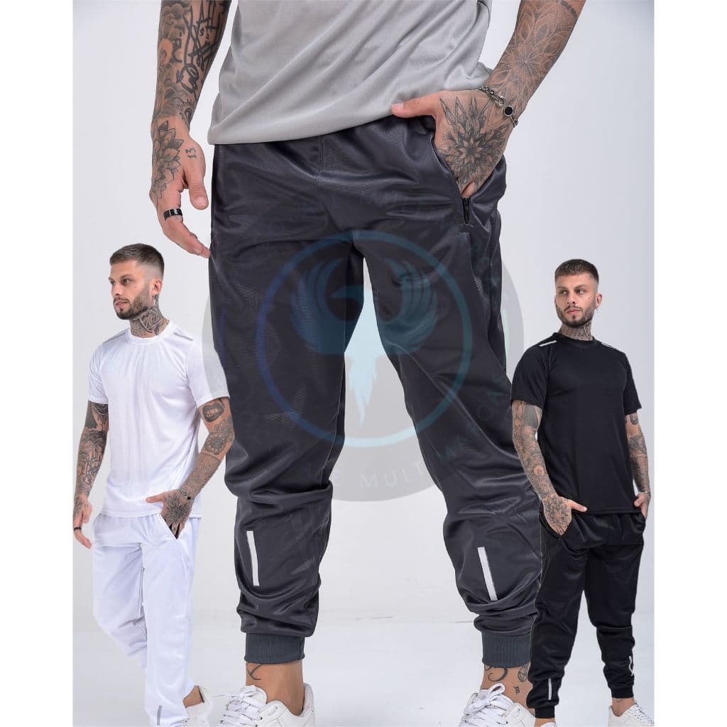 Kit 3 Calças Masculino Tecido Frio Esportivo Premium Bom Bolsos Slim Fit Moderna