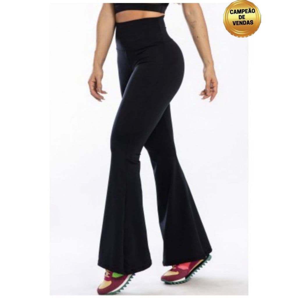 Legging Flare feminina suplex Legging bailarina boca de sino
