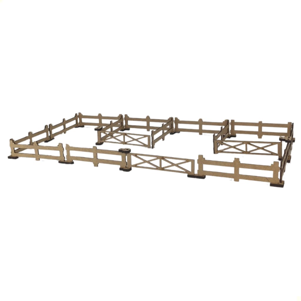 Kit 15 Cerquinhas Para Fazendinha Brinquedo Em Mdf