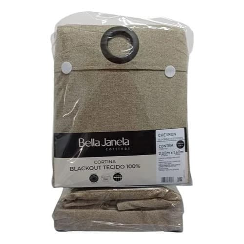 Cortina Blackout Tecido Bloqueia 100% 2,00mX1,60m Bella Janela