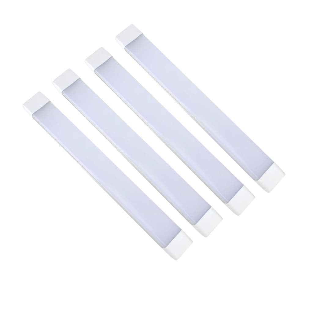 Kit 4un Luminaria slim Led 80w 120cm Linear com calha sobrepor 6500K Branco Frio 110v/220v