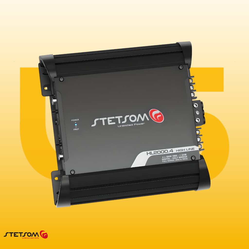 Modulo Amplificador Stetsom Hl2000 2000w Rms 4 Canais 1 Ohm